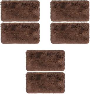 BESPORTBLE 3 Juegos De Calentadores De Brazos De Piel Sintética para Mujeres Y Niñas Cálidos Manguitos De Felpa Almohadas Portátiles Color Marrón Claro 2 Unidades X 3