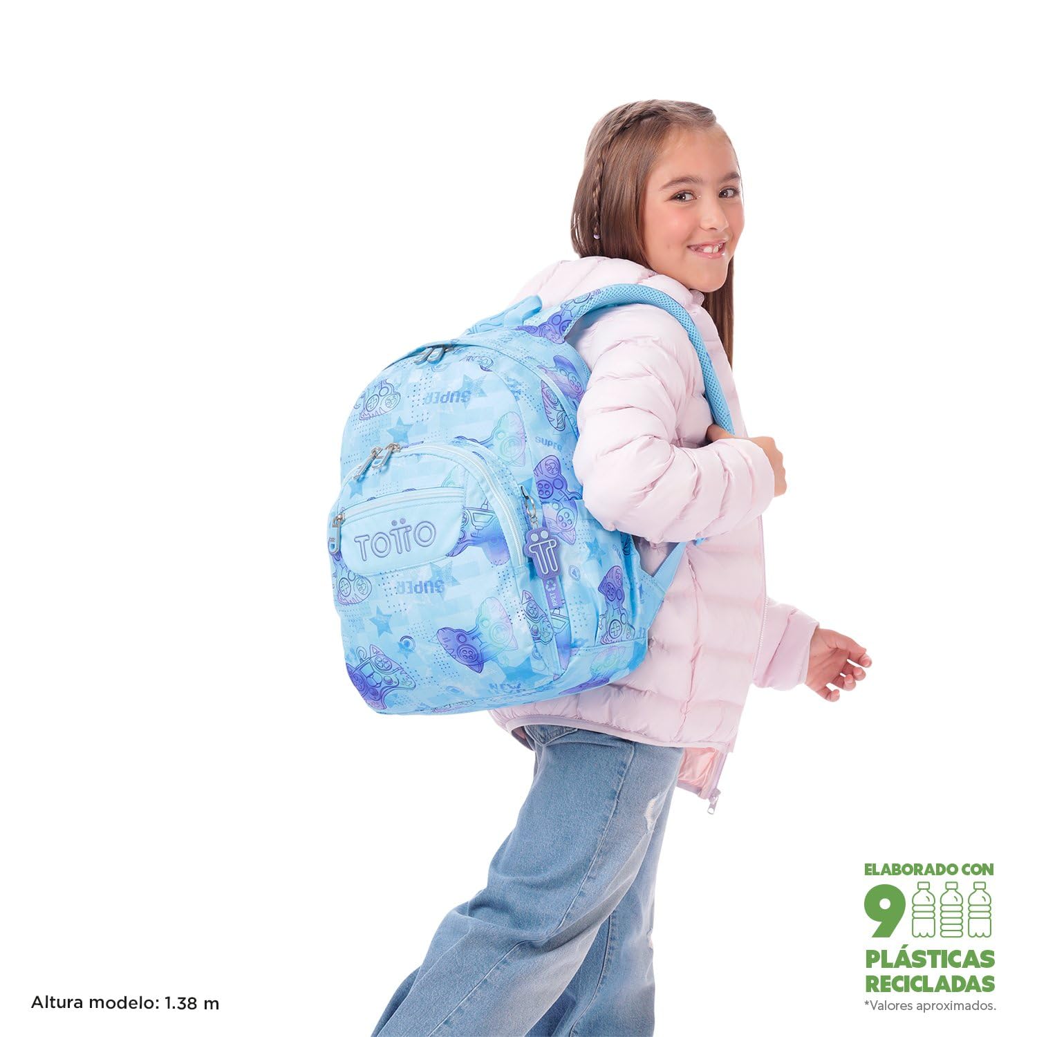 TOTTO Gommas Mochila Escolar Unisex niños