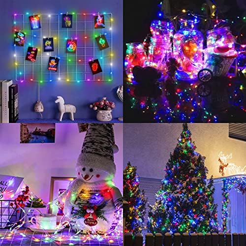 Photo Clip String Lights,ZZZYM 16.4 Ft 50 Dream Color Fairy Lights,Color Changing LED String Lights with Remote,APP Control 255 Modes Music Sync USB Fairy Lights,RGB String Lights with Photo Clips