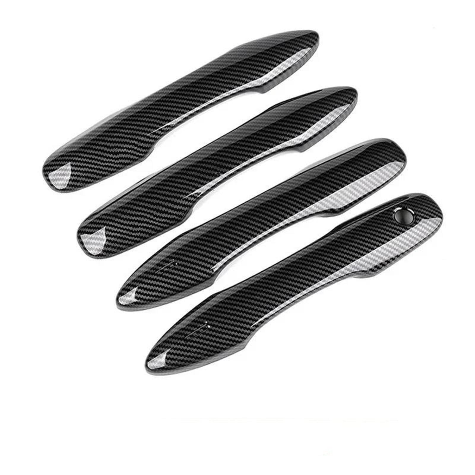 Bayde Carbon Fiber Pattern Carbon Fiber Chrome Car Door Handle Cover Protective Accessories For Avalon 2019-2025 Cover Trim