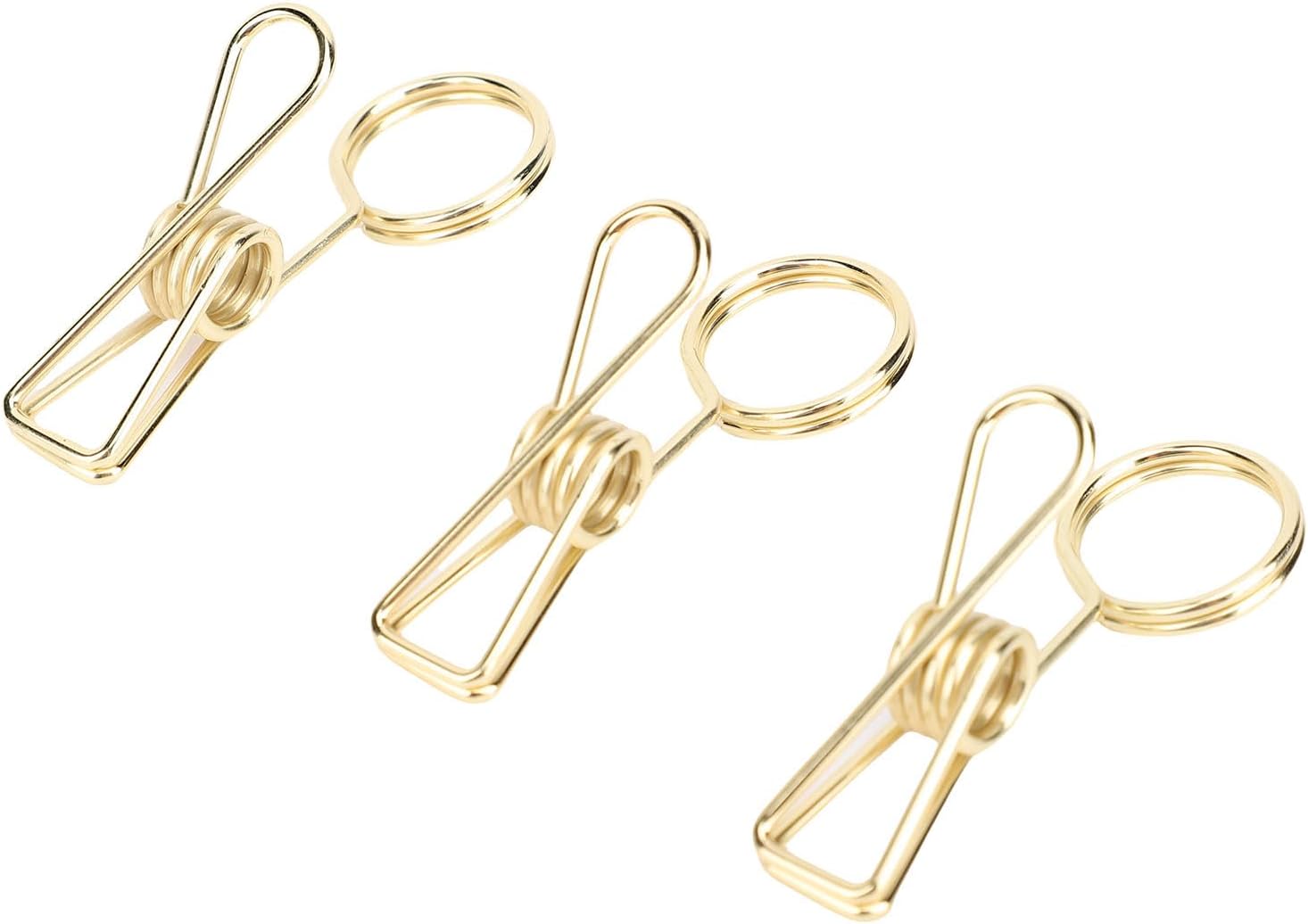Pwshymi Table Card Clips Set of 10 Elegant Metal Display Holders for Events Weddings Banquets 70mm (Gold)