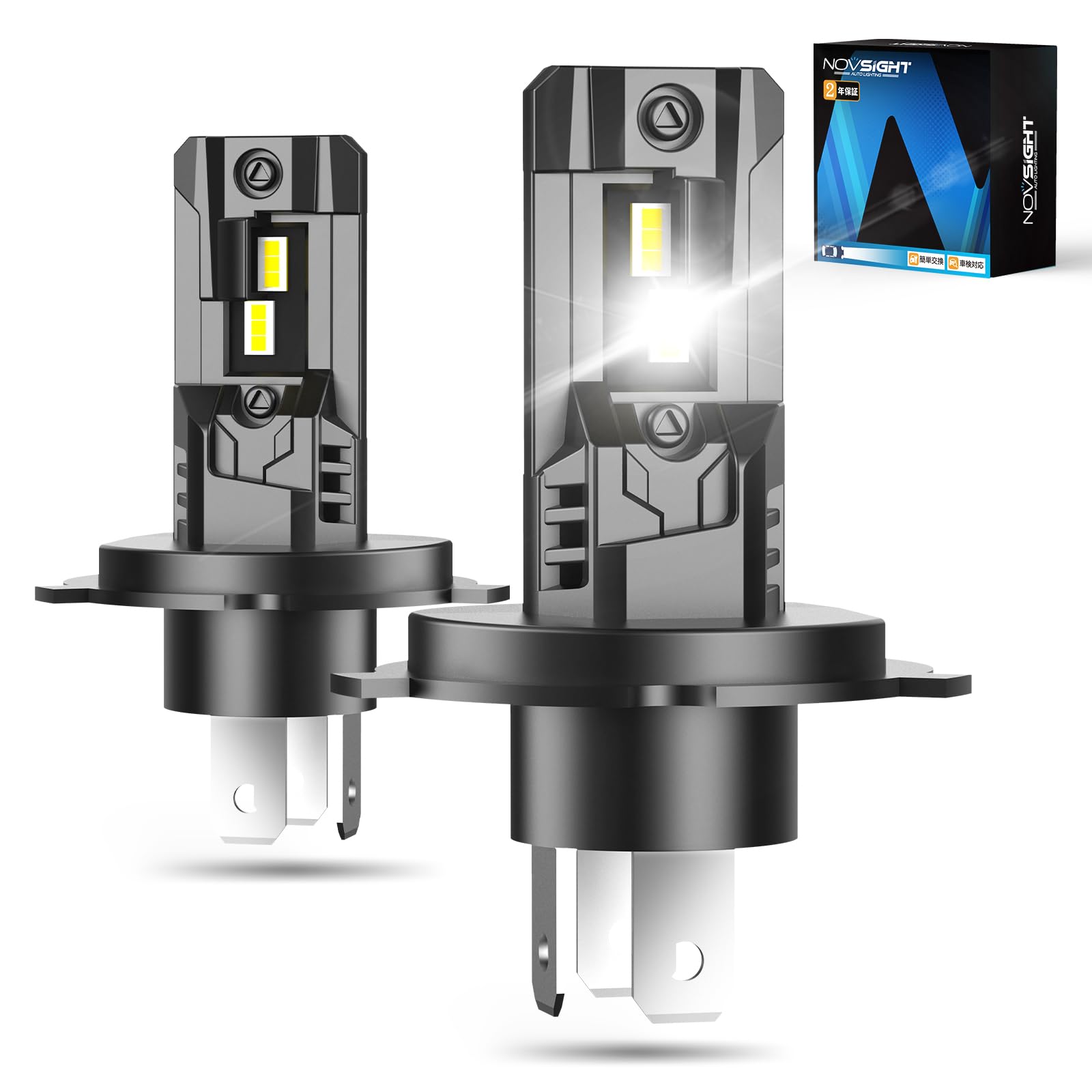 Amazon | NOVSIGHT 【皓昼】シリーズ H4 LED ヘッドライト Hi/Lo 【新