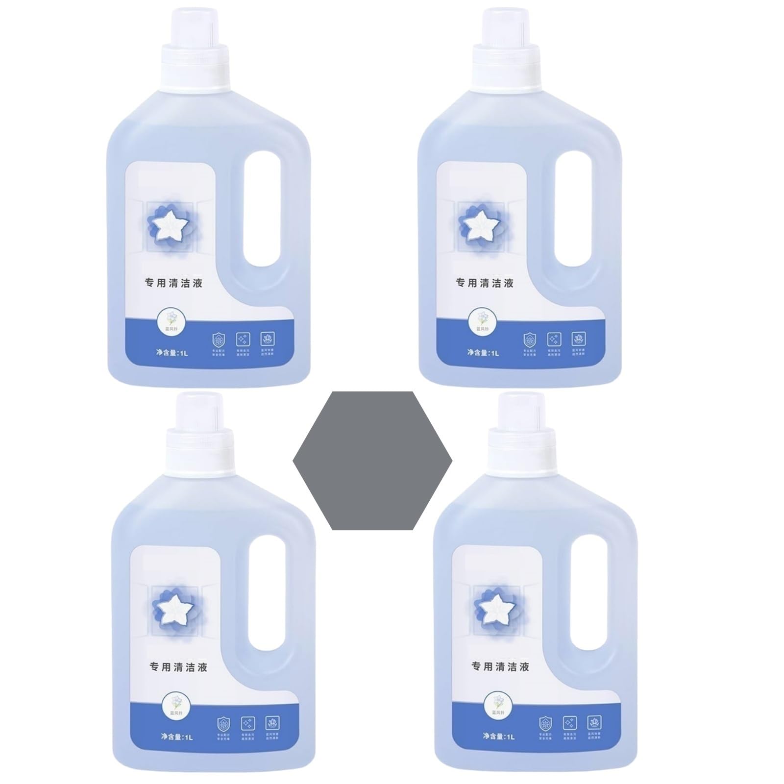 4er-Pack Fensterreinigungslösung, kompatibel mit ECOVACS WINBOT W1 Pro/W2 Pro Omni/Winbot Mini, Fensterroboter-Glasreinigerflüssigkeit