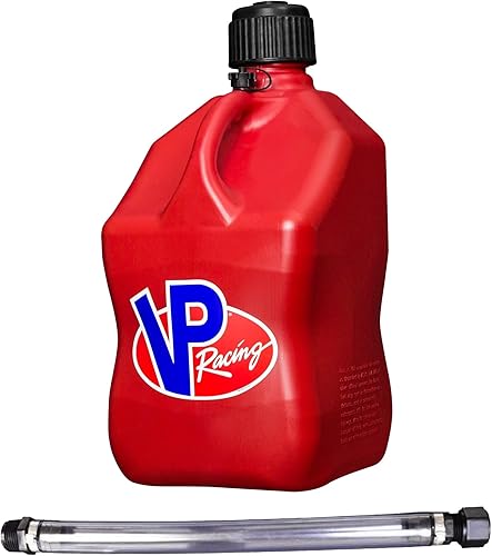 VP Racing Fuels Motorsport - Recipiente de 5 galones, con manguera estándar de 14pulgadas (no apto para combustible o gasolina de uso legal en las
