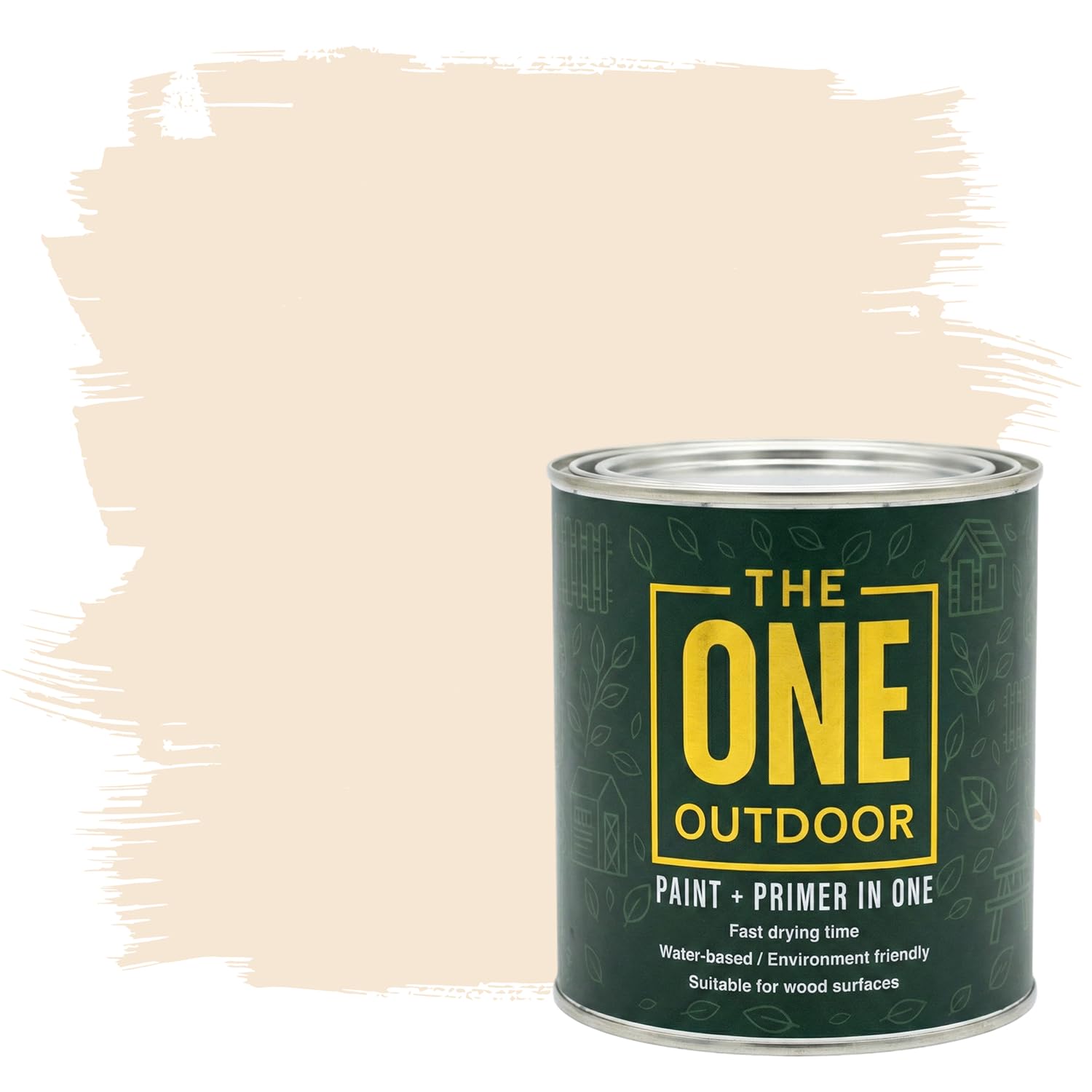 THE ONE Outdoor Paint - Magnolia, 2.5 Litre | Durable Exterior Paint for Wood, Metal & Masonry | Weather Resistant Finish