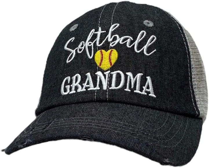 Cocomo Soul Sombrero de softbol para mujer Gorra de softbol para abuela Softbol Grandma 324 Gris Oscuro, Gris oscuro