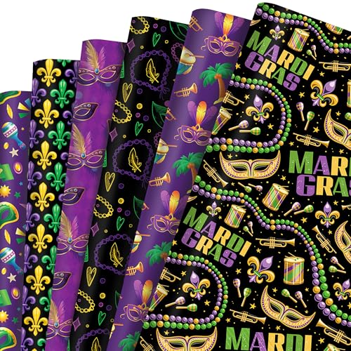 Papier cadeau Mardi Gras parfait pour emballer les surprises de fête