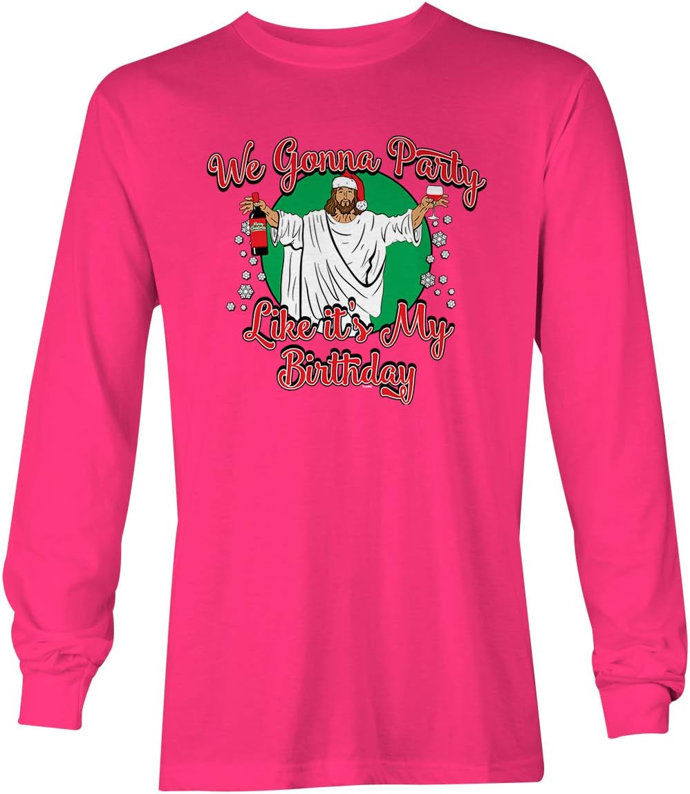 Tcombo We Gonna Party Like It's My Birthday - Jesus Unisex Long Sleeve Shirt
