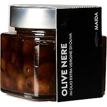 Black Olives Preserved in EVOO - Maida Farm, Campania, Italy
