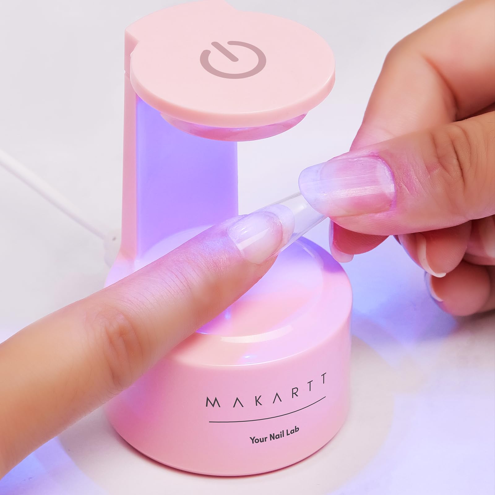 Makat Mini Lámpara Led Ultravioleta 5w para Uñas de Gel - Secador y Curador Ligero para Esmalte de Gel - Ideal para Viaje