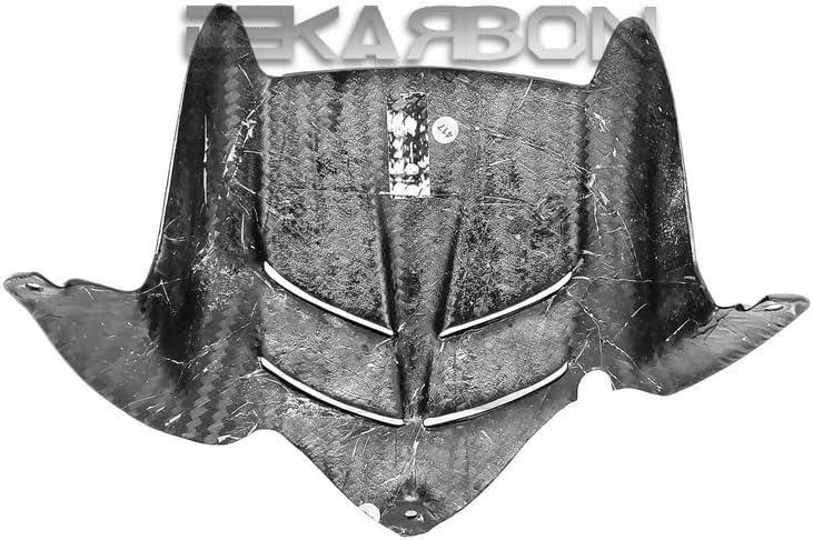 Replacement Rear Hugger, for Kawasaki ZX6R (2009-2023), Carbon Fiber, 2x2 Twill Weave