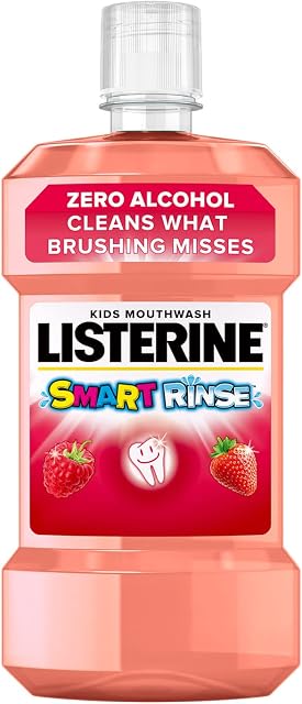 Listerine Smart Rinse Mild Berry Mouthwash 500 ml (Pack of 1)