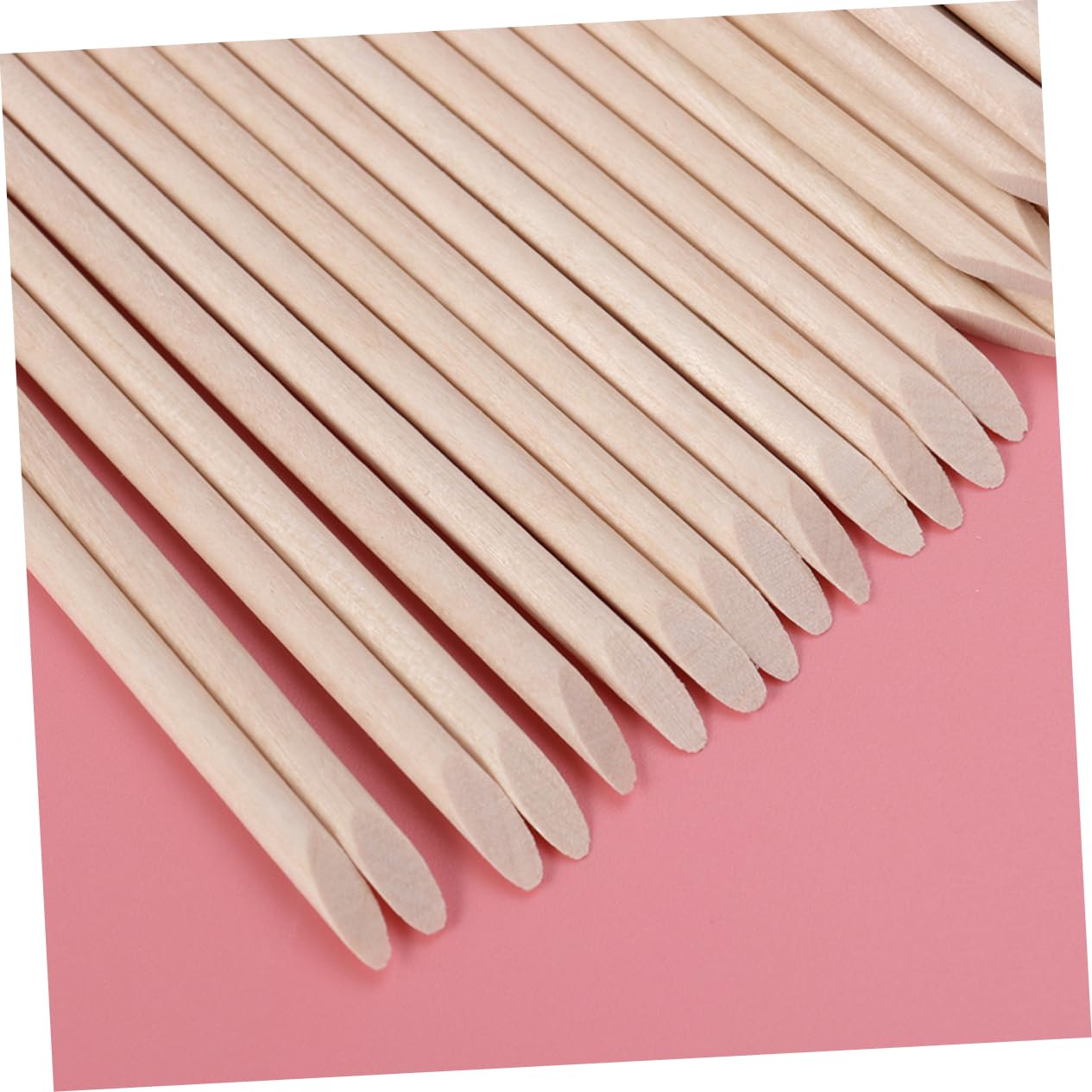 FRCOLOR 1000 Piezas palitos de naranjo para uñas empujador de cutículas de madera a granel palo de madera de naranja palo de cutícula de madera manicura vara holgazanear clavo Bambú