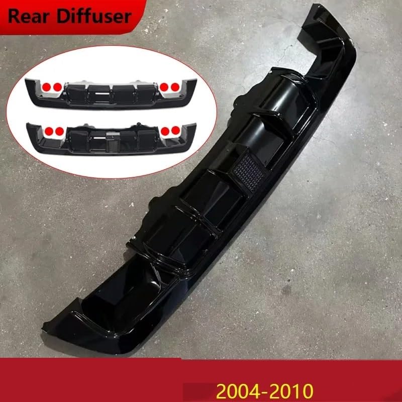 Difusor trasero para BMW Serie 5 E60 E61 MSport 2004-2010 spoiler protector inferior de coche 3