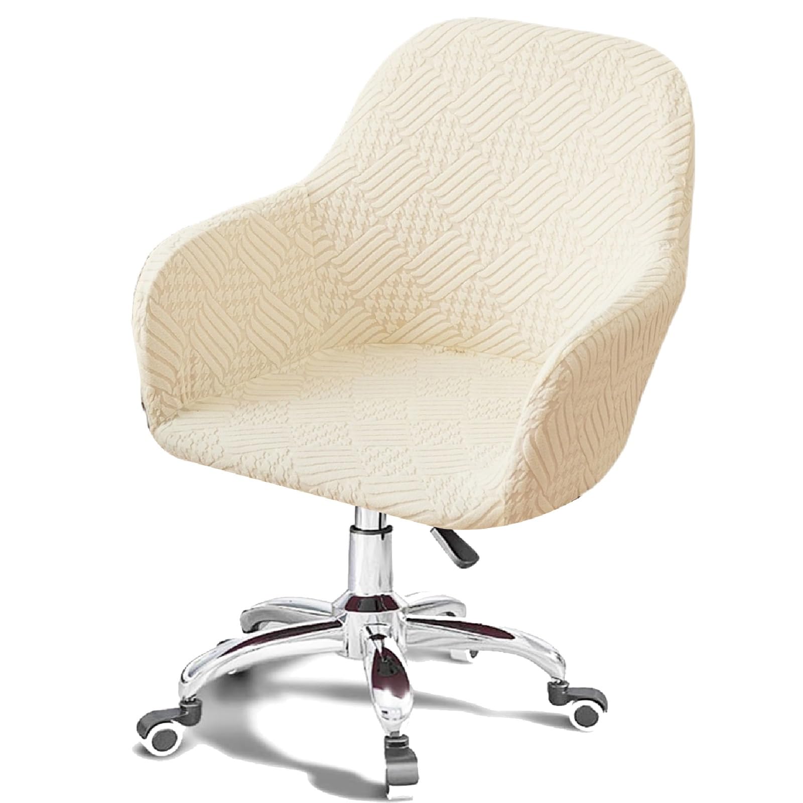Set di 1/2/4 fodere elastiche per sedia da ufficio con braccioli, schienale curvo, design girevole, perfette per la casa e l'ufficio