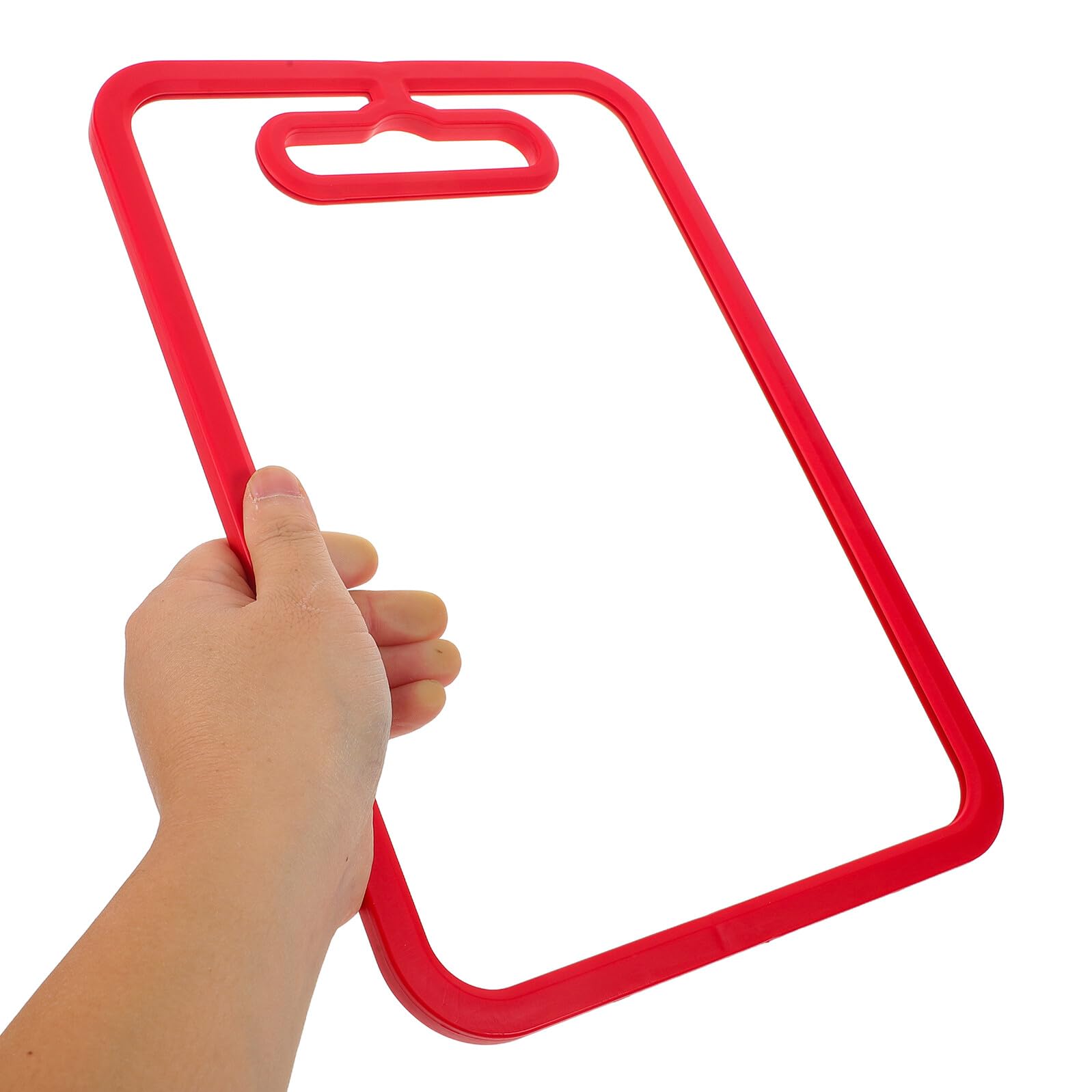 Tagliere Bifacciale in Vetro Temperato Rosso 12, 58x8, 65 | Vetro e Silicone, Superficie Liscia e Pattern Antiscivolo, Leggero e Resistente al Calore per Picnic e Incontri All'aperto