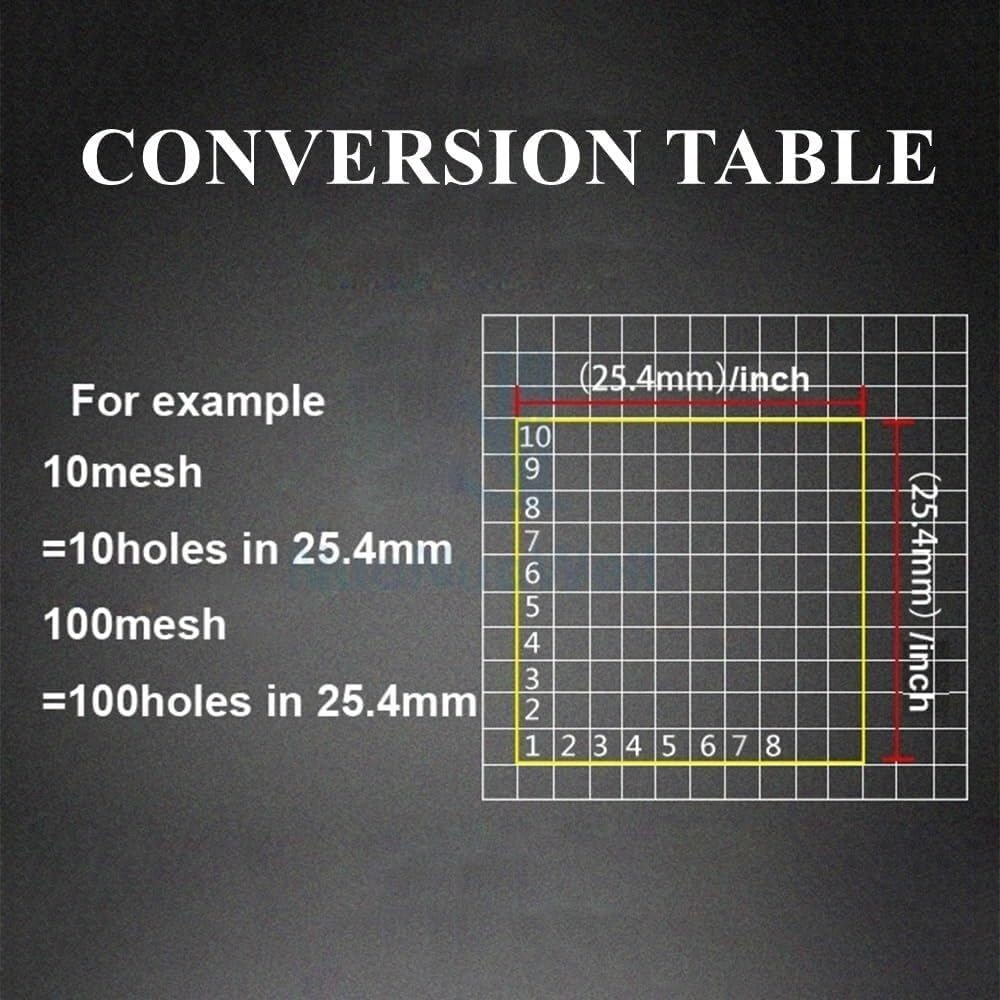 Rete filtrante in Metallo 304 Rete filtrante in Acciaio Inossidabile 1 pz, Rete Metallica Fissa da 6-400 Maglie,(50cm X 200cm,120 Mesh)