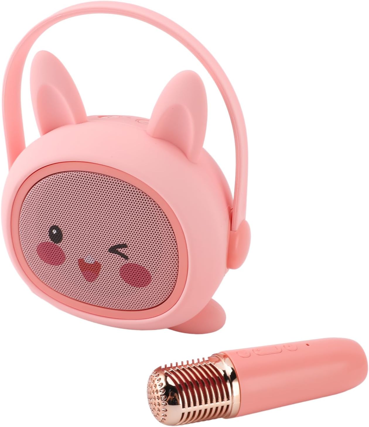 Portable Speaker Microphone System, ABS Housing Kids Karaoke Machine Multipurpose for Early Education (#1)