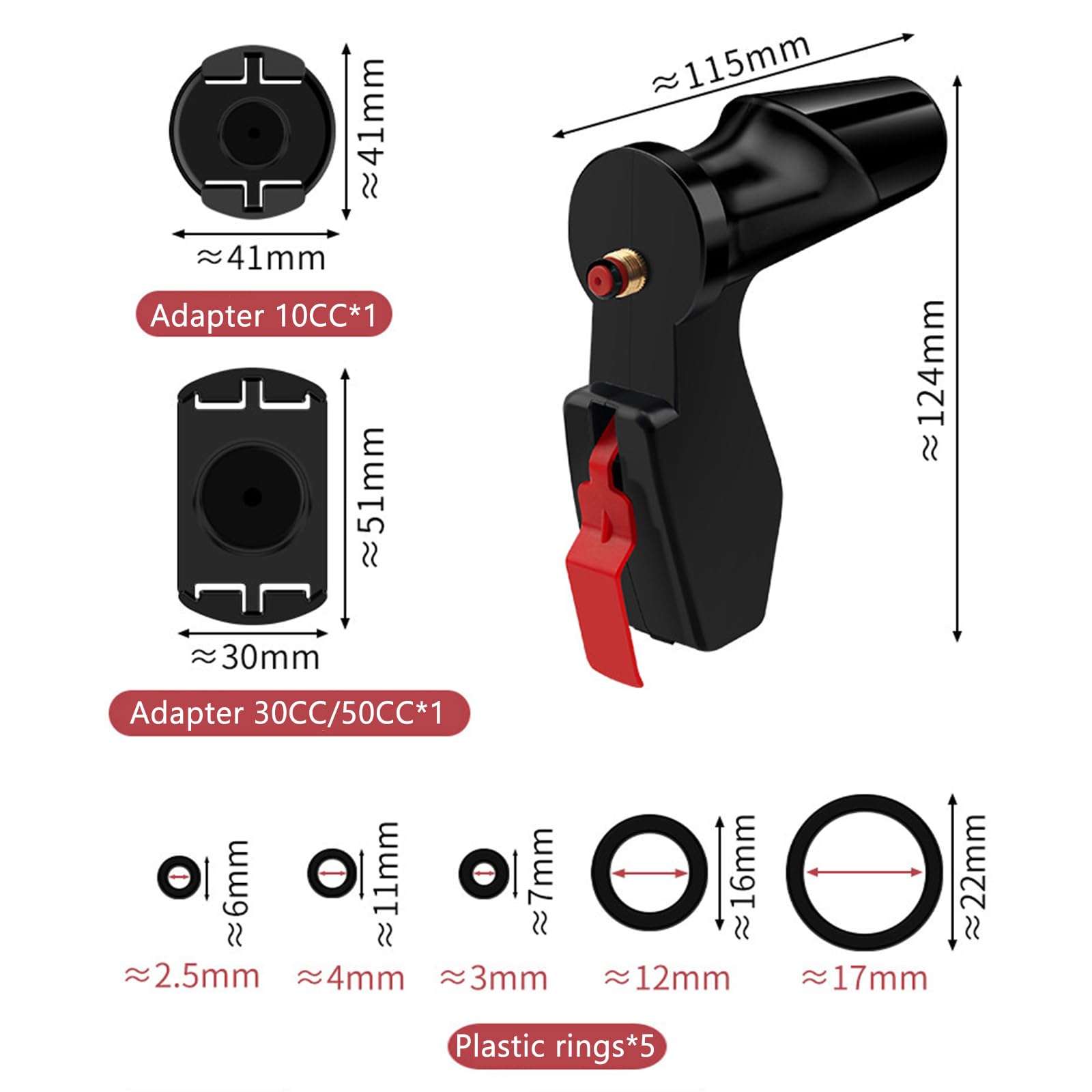 GZPKJ Elektryczny pistolet do klejenia, podwójny pistolet dozujący, precyzyjne dozowanie, ręczne dozowanie, dostawa kleju na receptę, do żywicy UV/pasty lutowniczej/uszczelniającej