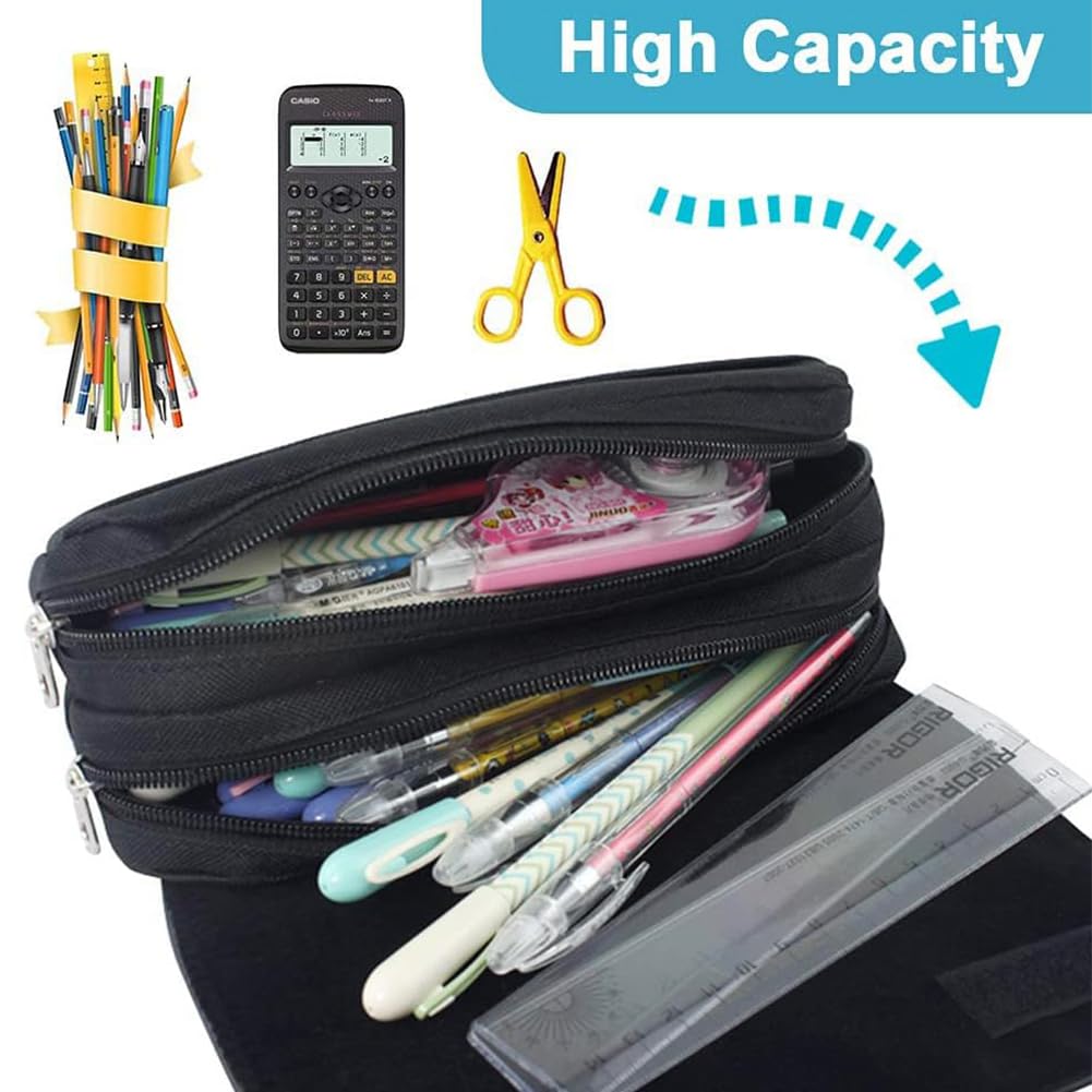 Cars Trousse à Crayons Enfant Cartoon Double Zip Stationery Organizer pour École