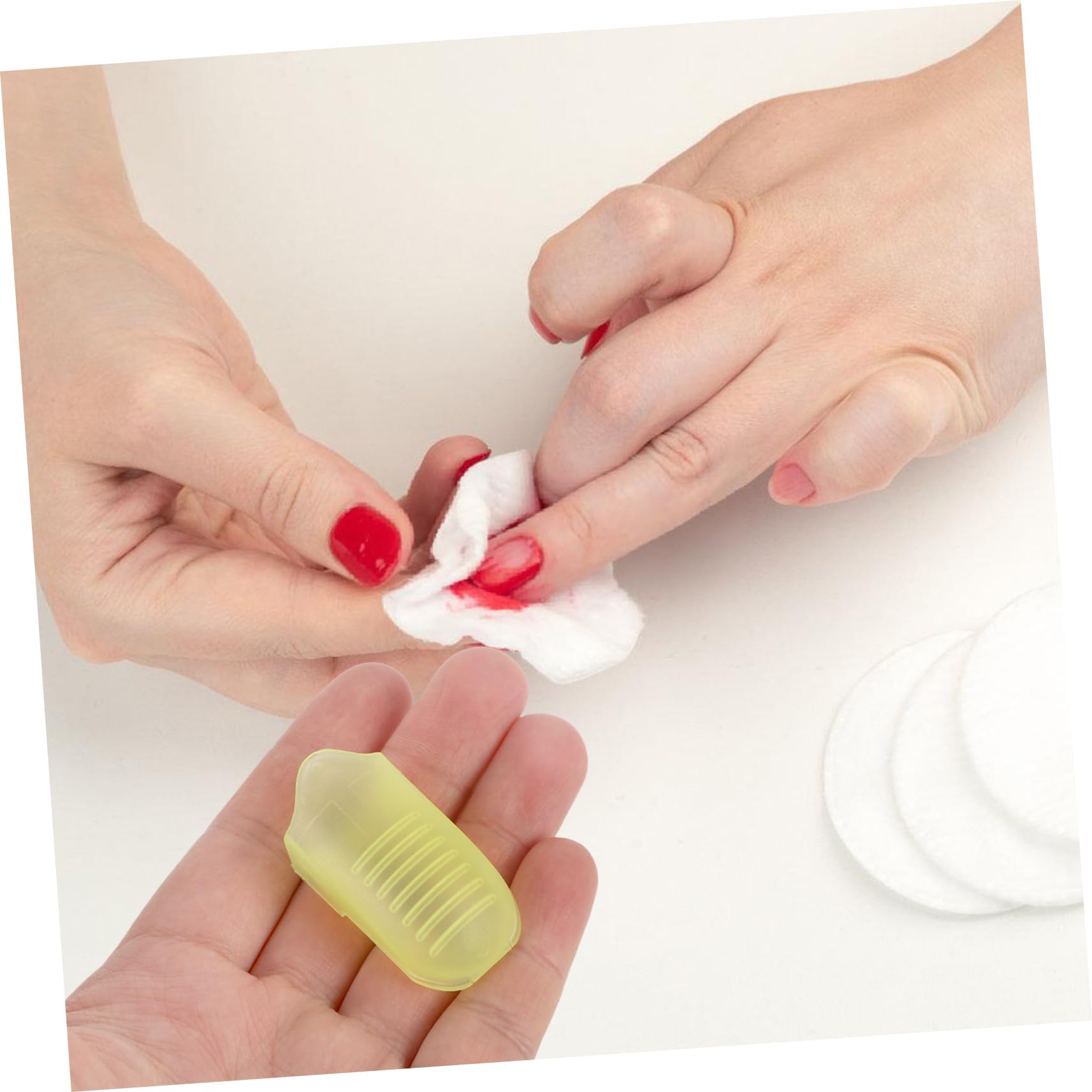 IWOWHERO 10pcs Nail Polish Remover Wrap Tool Set Travel Nail Clip Makeup Clip for Beginners Experts