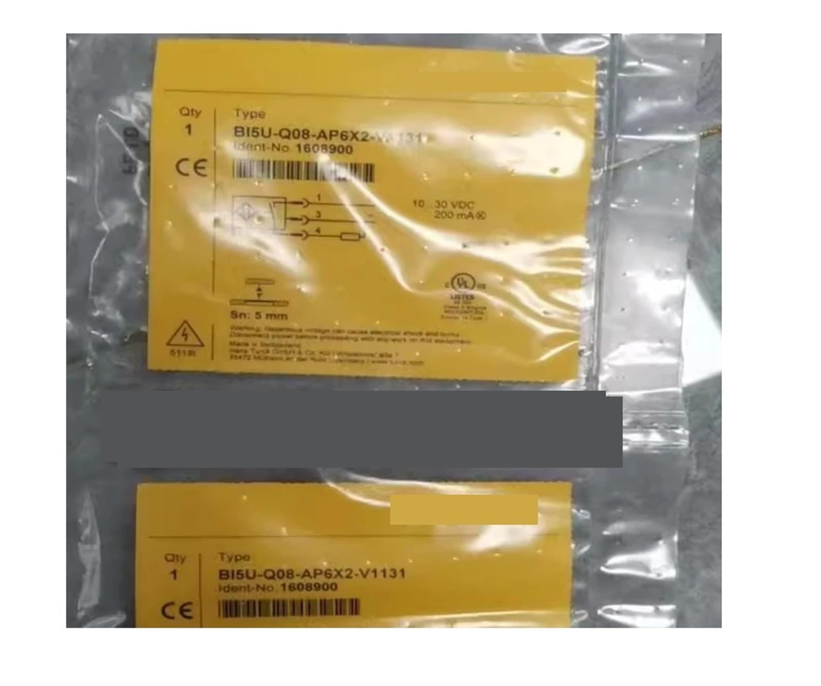 Sensor BI5-Q08-AP6X2-V1131 inductivo rectangular NPN PNP detector aproximacion 2
