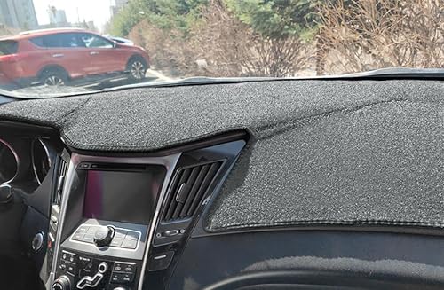 Fcovergurus Tapete para cubierta de salpicadero compatible con Hyundai Sonata 2011 2012 2013 2014 con recorte para altavoces, protector de cubierta