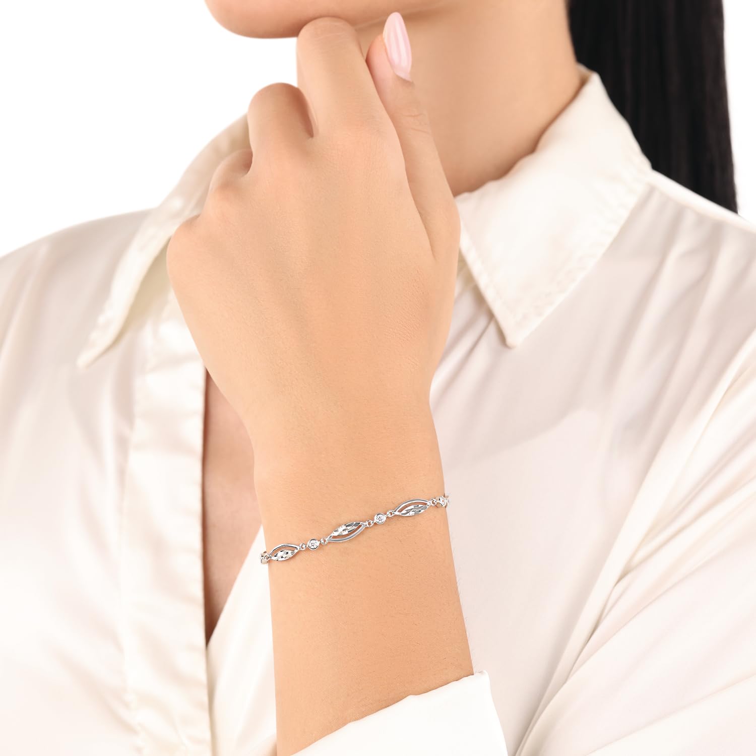 amor Bracciale da donna in argento sterling 925, fornito in confezione regalo per gioielli