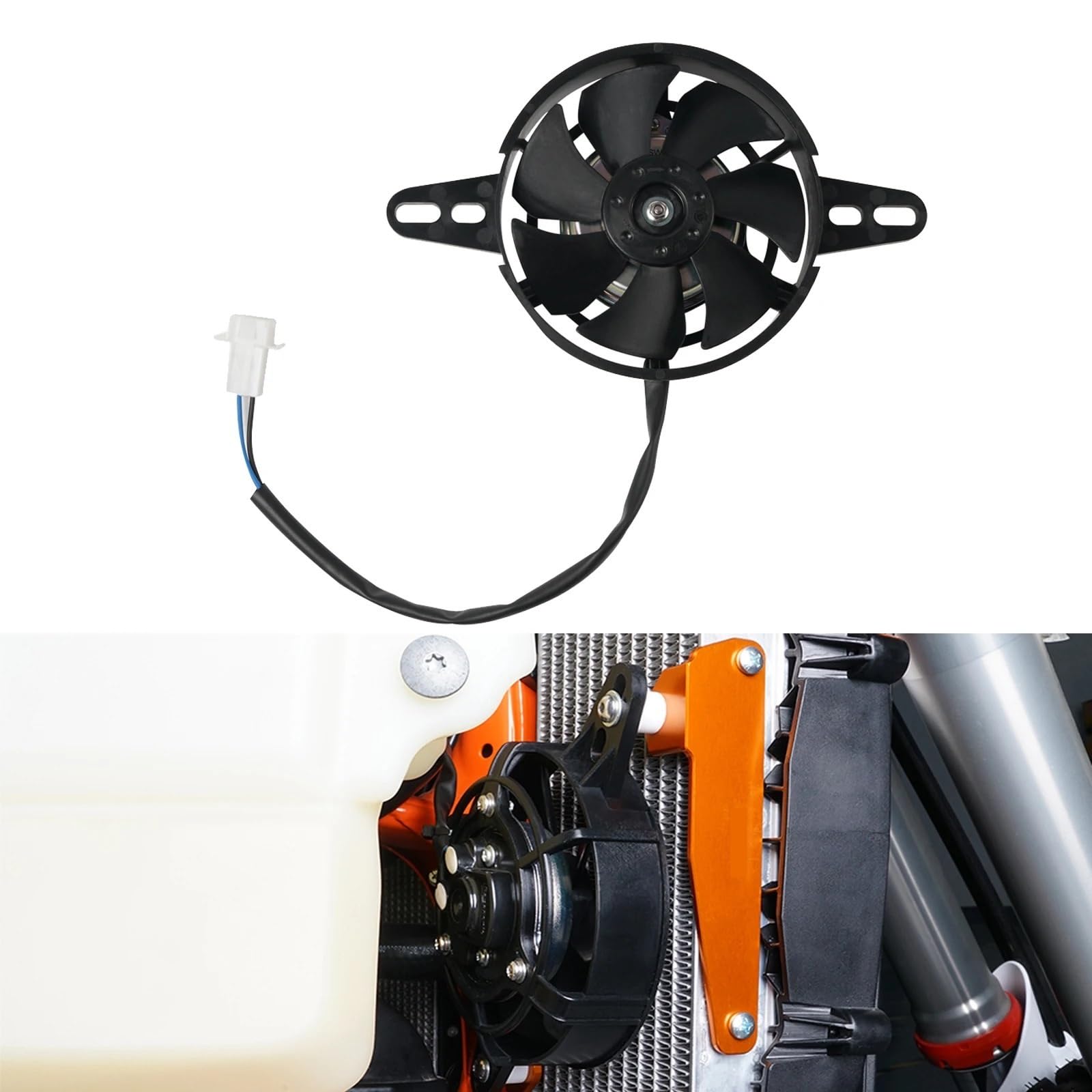 Wentylator silnika Pasuje do Suzuki DR-Z 400 DRZ400E DRZ400S DRZ400SM RM 125 250 RMZ250 RMZ450 motocykl 12V elektryczny wentylator chłodnicy