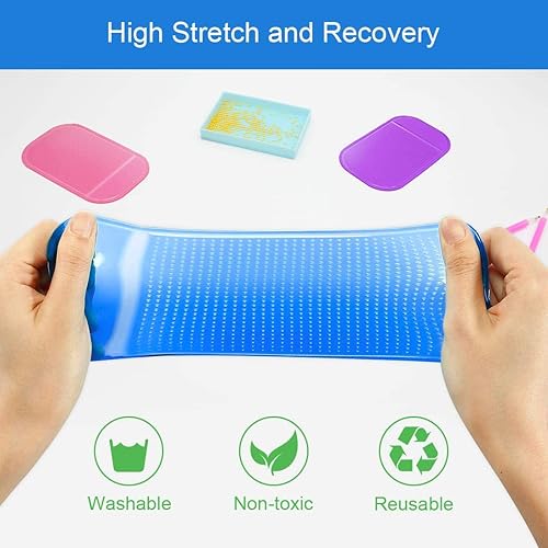 Miniatura 4 de 6 piezas de herramientas antideslizantes para pintura de arte de diamante, almohadilla de gel pegajosa, soporte universal antideslizante para