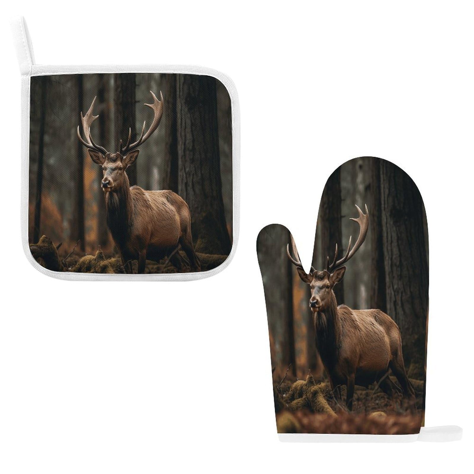 Fodpand Style Elk In The Grove Oven Mitts And Pot Holders Sets