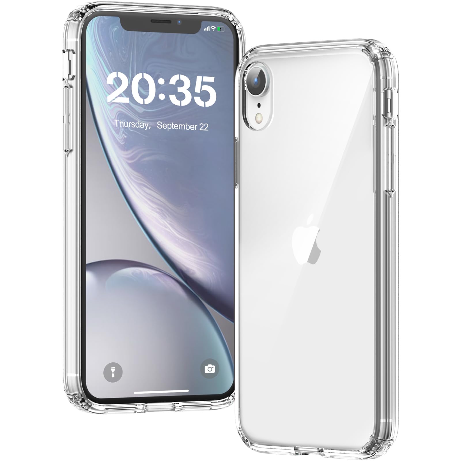Voyahülle Hülle für iPhone XR Hülle, Anti-Vergilbung Transparent Handyhülle Stoß