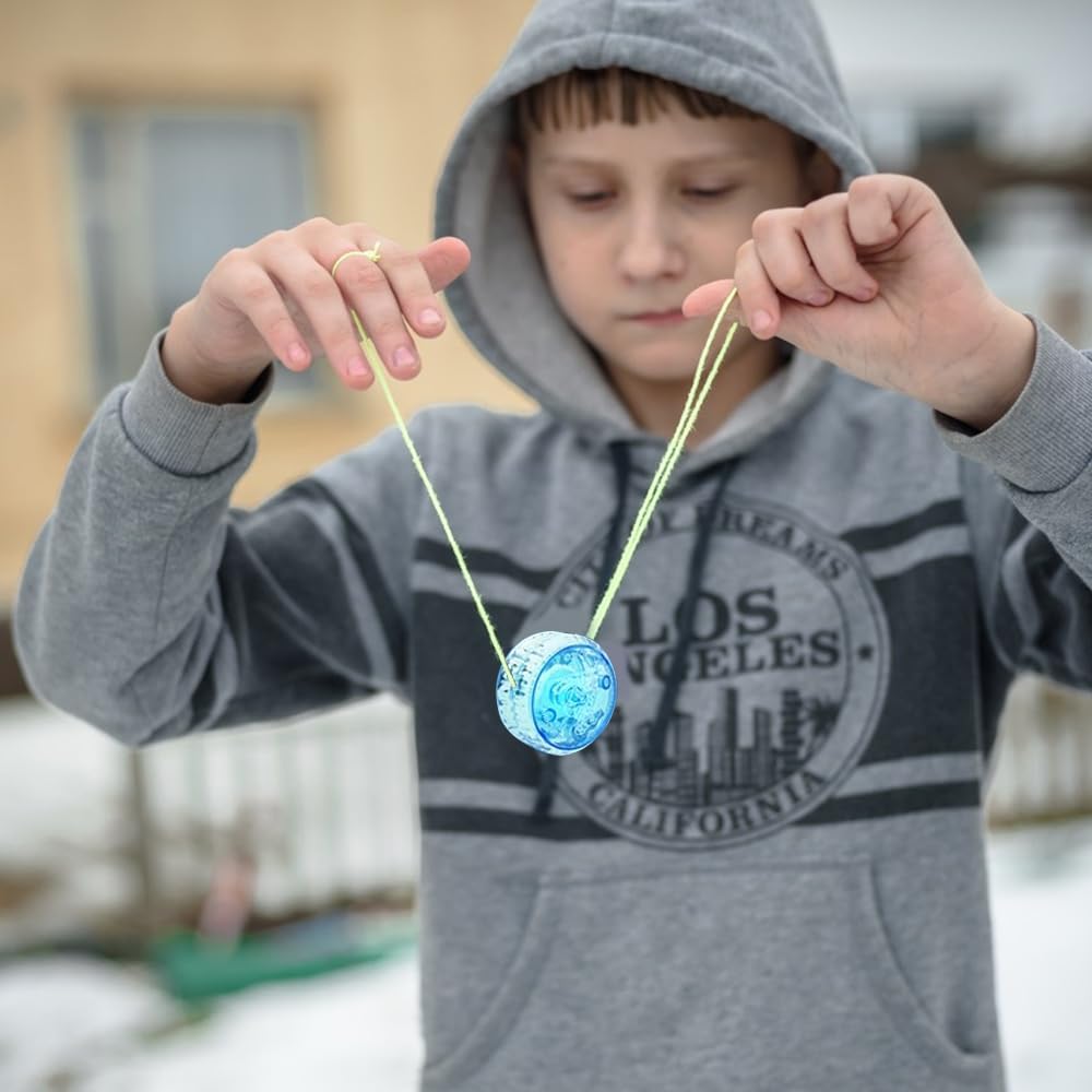 15 pezzi luce LED YoYo, Professiona Looping Yoyo per principianti, plastica Yoyo, cuscinetti a sfera reattivi, JoJo bambini, JoJo giocattoli per principianti e bambini, Yoyo per bomboniere