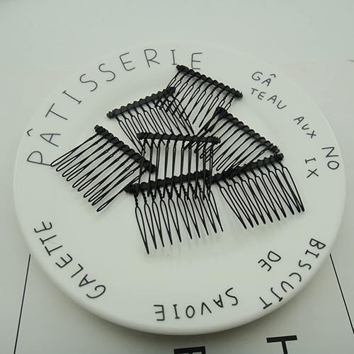 Miniatura 8 de 10 dientes de metal negro pinzas para el pelo mágico pasadores laterales alambre torsión moño abrazadera invisible Bang peine 10 unids