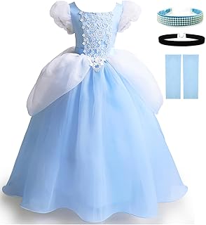 Princess Costume for Girls Princess Dress Halloween Fancy Party Dress Princess Dress Up Clothes for Little Girls - Buy now