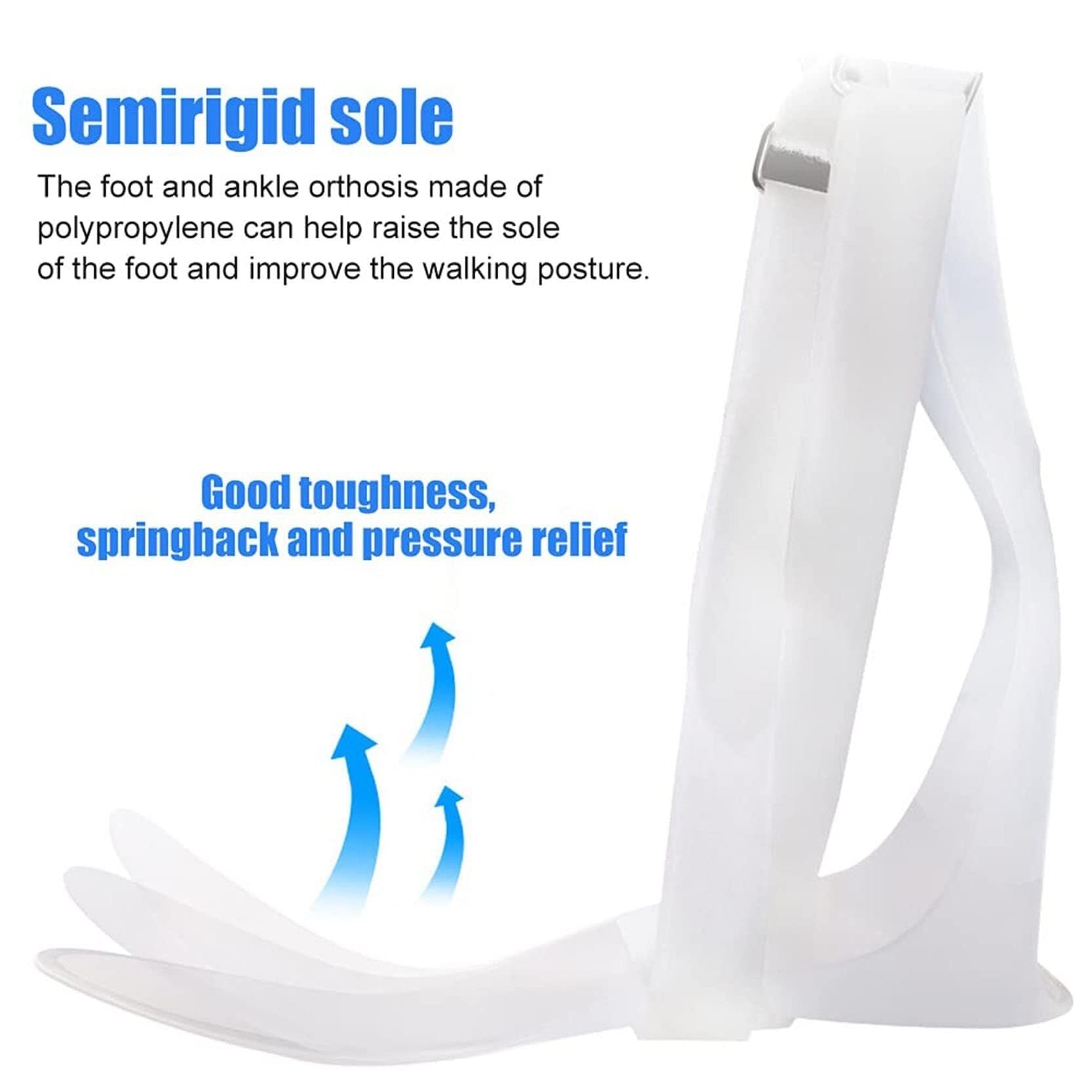 Tobillera Ajustable para Tobillo y pie, estabilizador para pie caído para Hombres y Mujeres, Fascitis Plantar, férula Nocturna, tendinitis, Alivio del Dolor de,Right-L