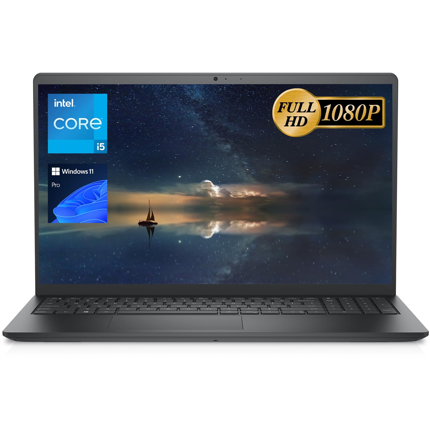 Dell Vostro 3000 Series 3510 Business Laptop, 15.6" FHD Display, Intel Core i5-1135G7 Processor, 32GB RAM, 1TB PCIe SSD, Webcam, SD Card Reader, Backlit Keyboard, Wi-Fi, Windows 11 Pro, Black