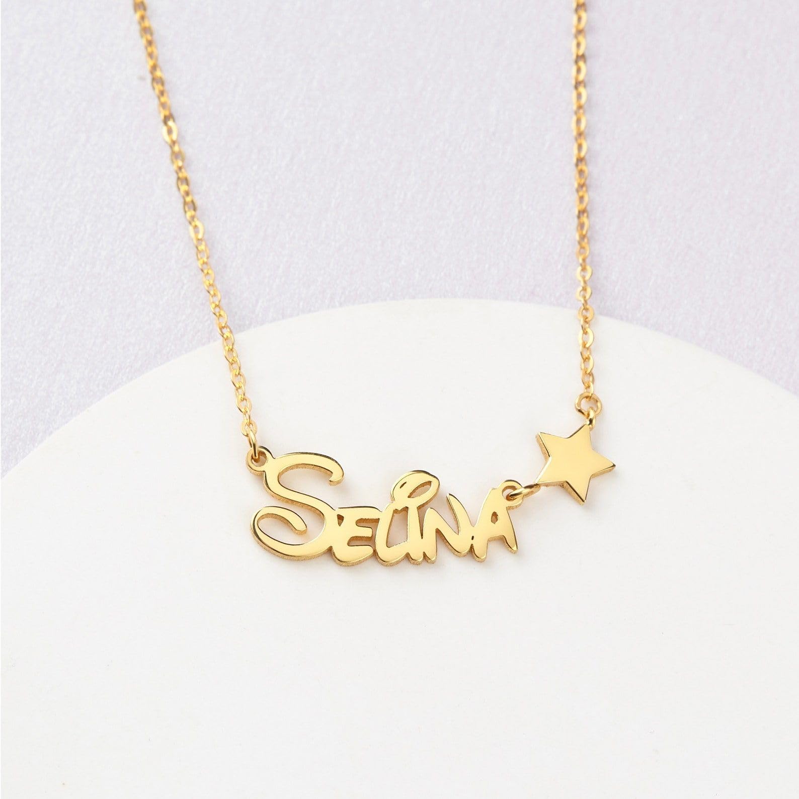 Collar con nombre para niños, preadolescente, joven niña joya bebé collar con nombre pequeño niñas para niños Día de la Madre Navidad cumpleaños aniversario