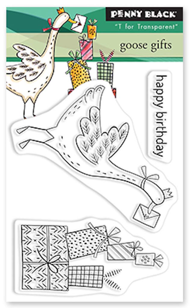 Penny Black Black Penny Clear Stamps-Goose Gifts