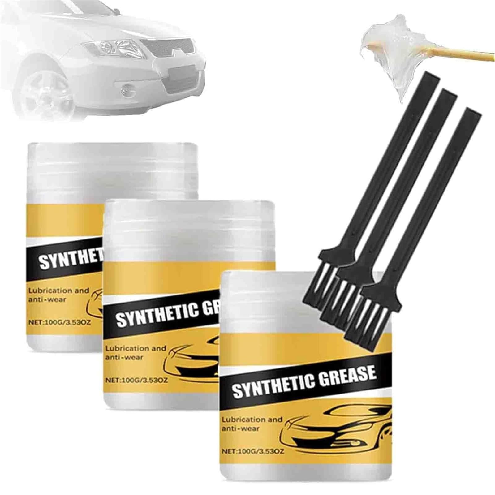 Heavy-Duty Car Care Grease, Multi-Purpose Car Care Lubricating, Greases Lubricant for Cars Door, Lubricant Wheel Bearing (3Pcs)