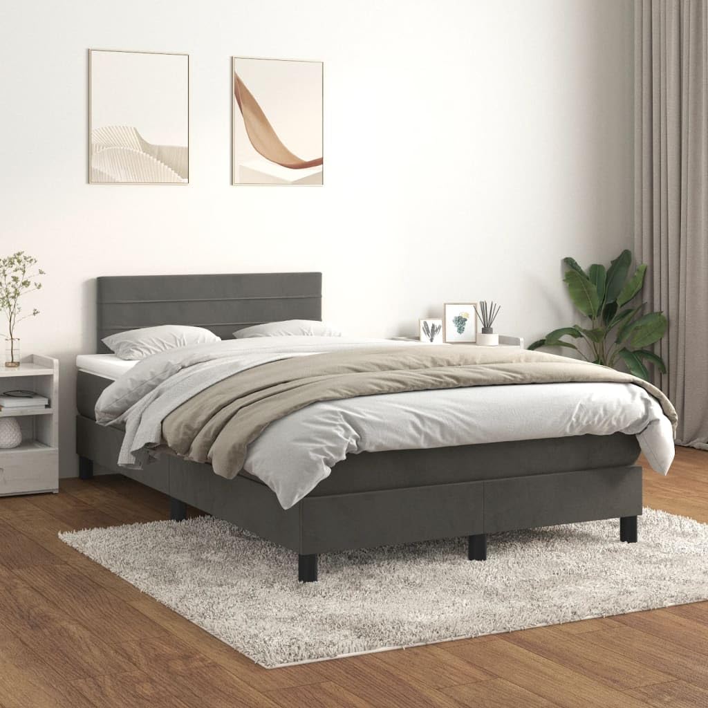 Molle insacchettate velluto grigio scuro lettino regolabile 120x190 cm