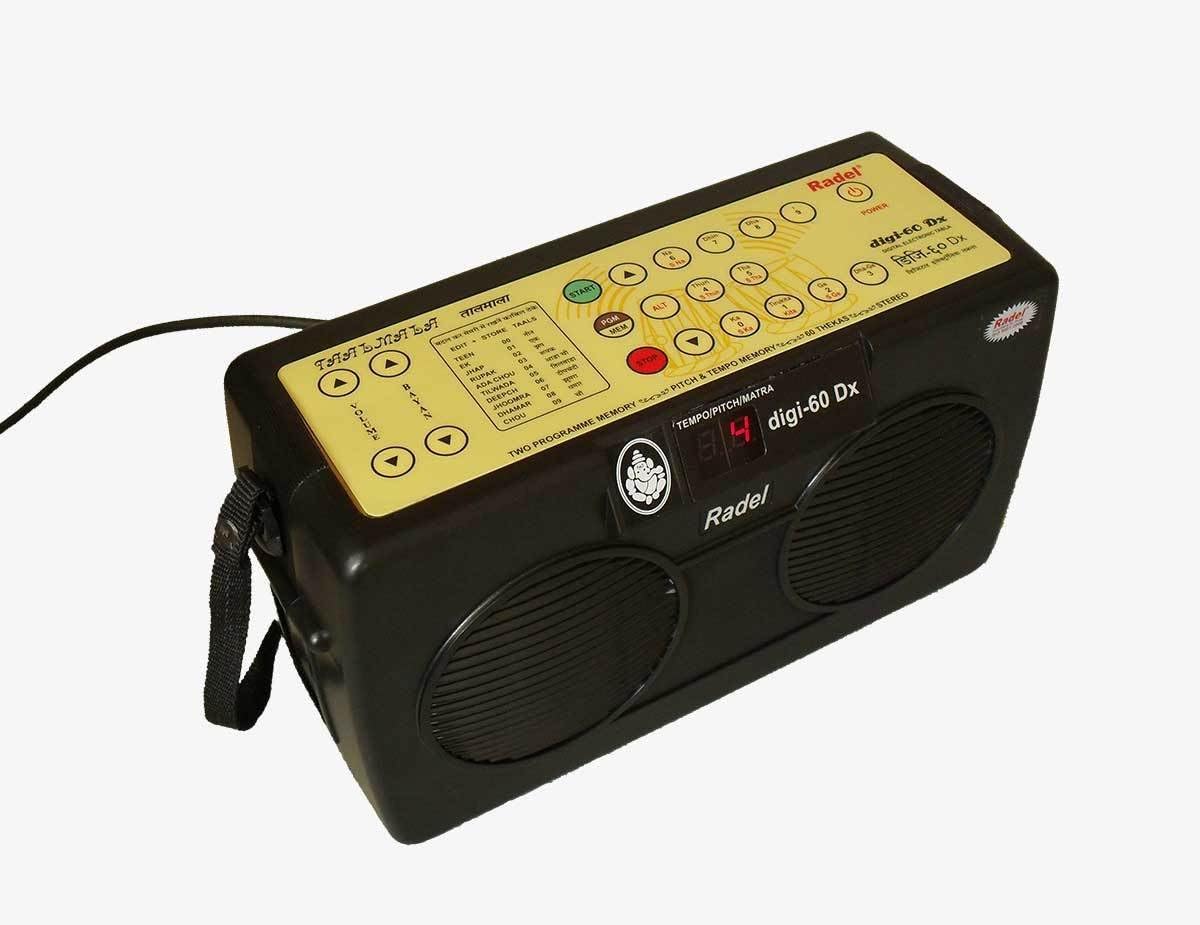 Electronic Tabla - RADEL Digi 60 Electronic Tabla Drum Kit, Digital Tabla Sampler, DJ Tabla Sound Machine, Power Cord, Bag, Instruction Manual (PDI-AAG)
