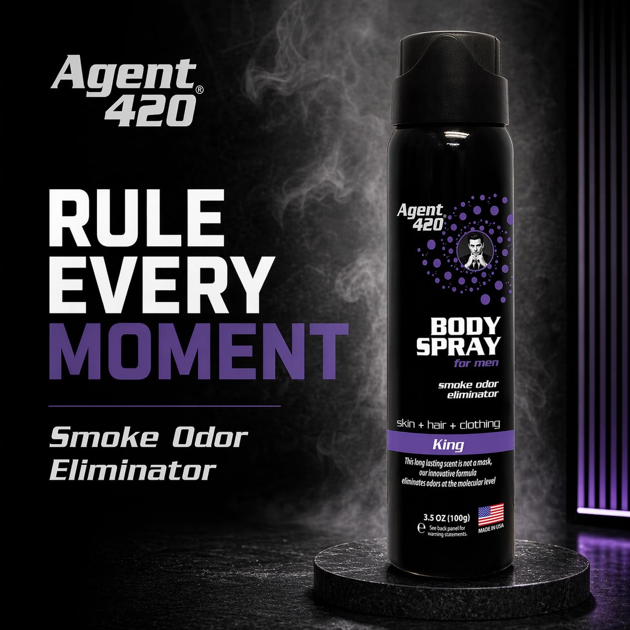 body spray to cover up cigarette smoke Amazon.com : Agent 420 Cannabis & Cigarette Smoke Odor Body Spray for Men,  3.5 oz — Eliminates Odors at the Molecular Level (King) : Health & Household