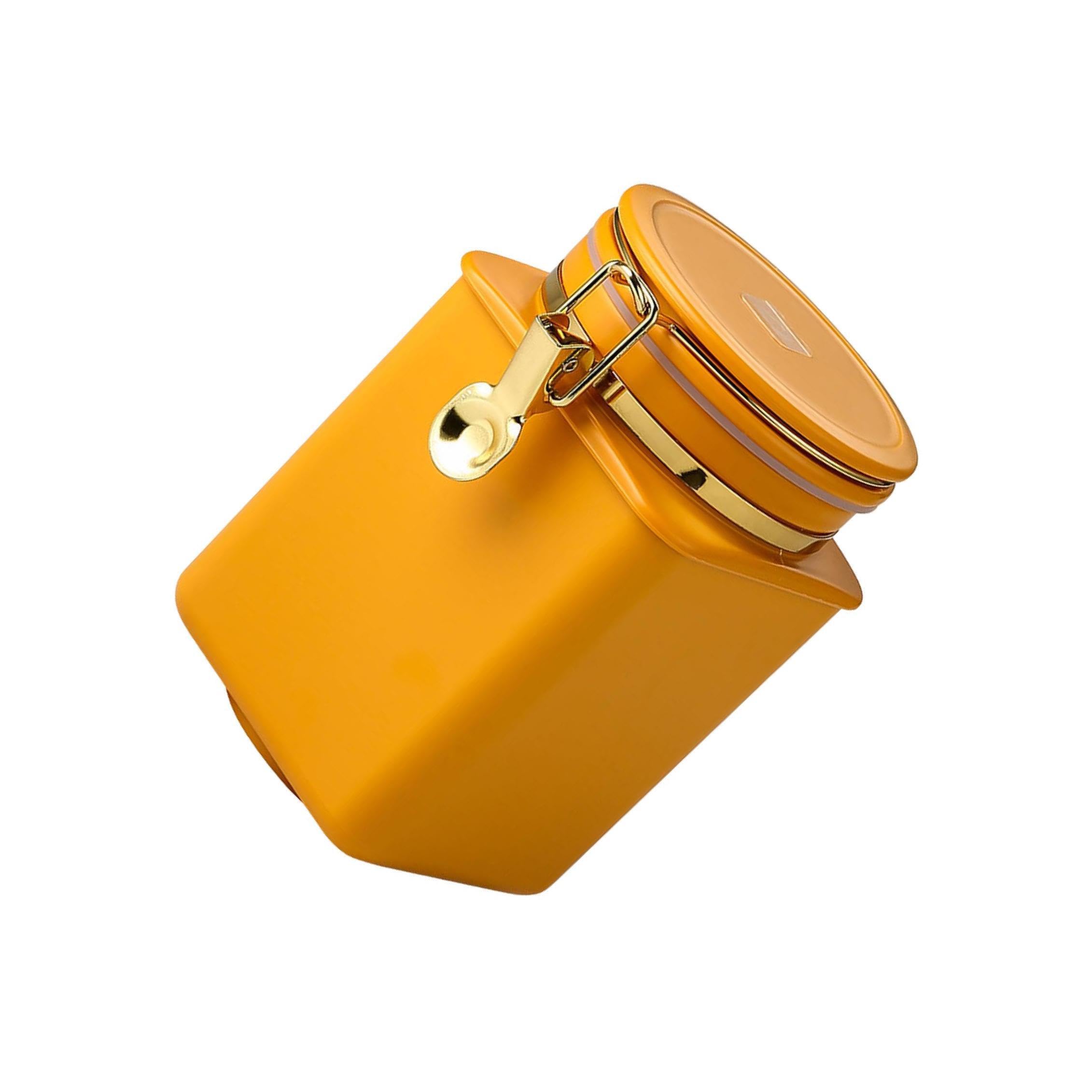 Alcxazs Gold Portable Airtight Food Containers Functional Keeping Coffee Beans
