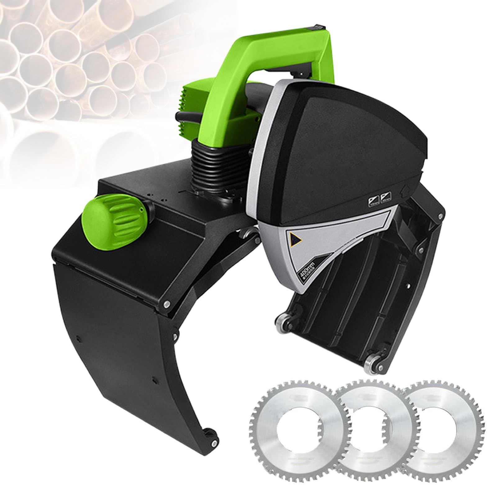 Cortadora eléctrica automática de tuberías para tubos de 15-220 mm y 160-400 mm de diámetro, cortador rápido preciso de tuberías con hoja de sierra