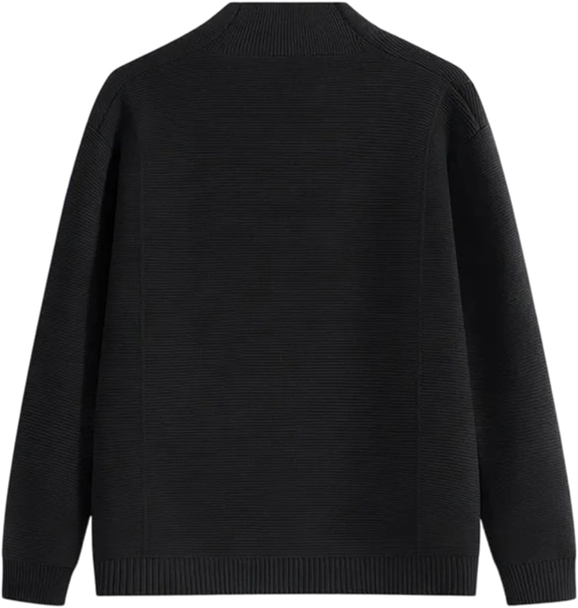 Mens Textured Knit Cardigan V Neck Button Front Casual Sweater Coat