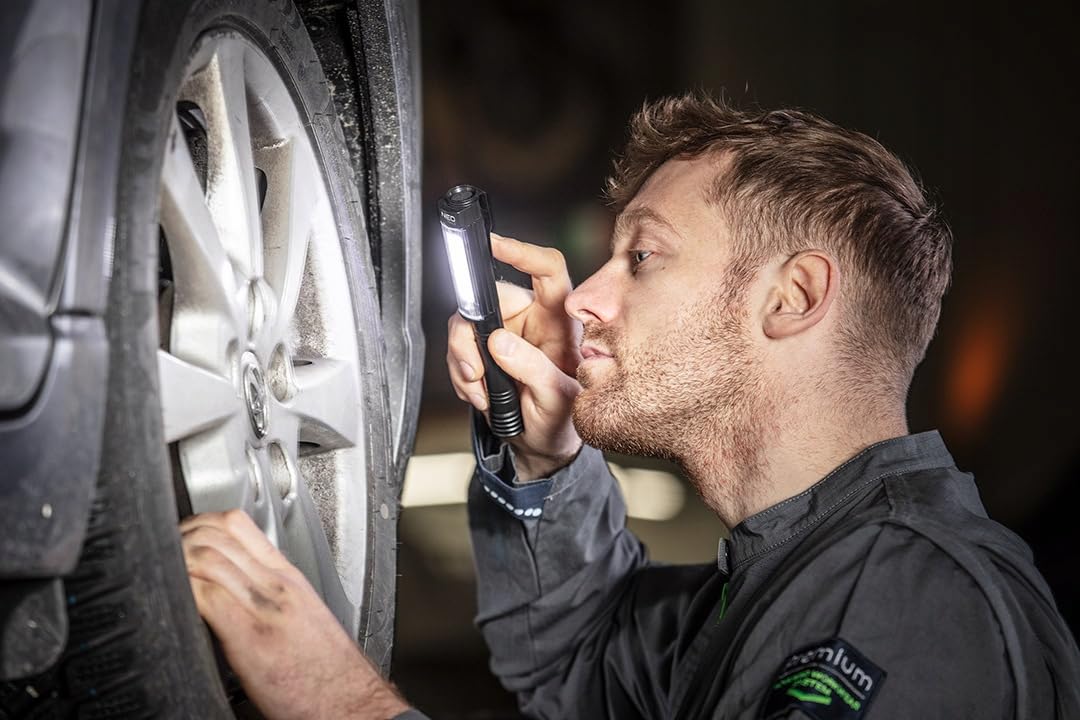 NEO TOOLS 3-częściowy zestaw – teleskopowy podnośnik magnetyczny + okrągłe lusterko inspekcyjne + lampa inspekcyjna LED COB 400 lm, 3 funkcje 100%, 50%, czerwone światło | narzędzie z magnesem