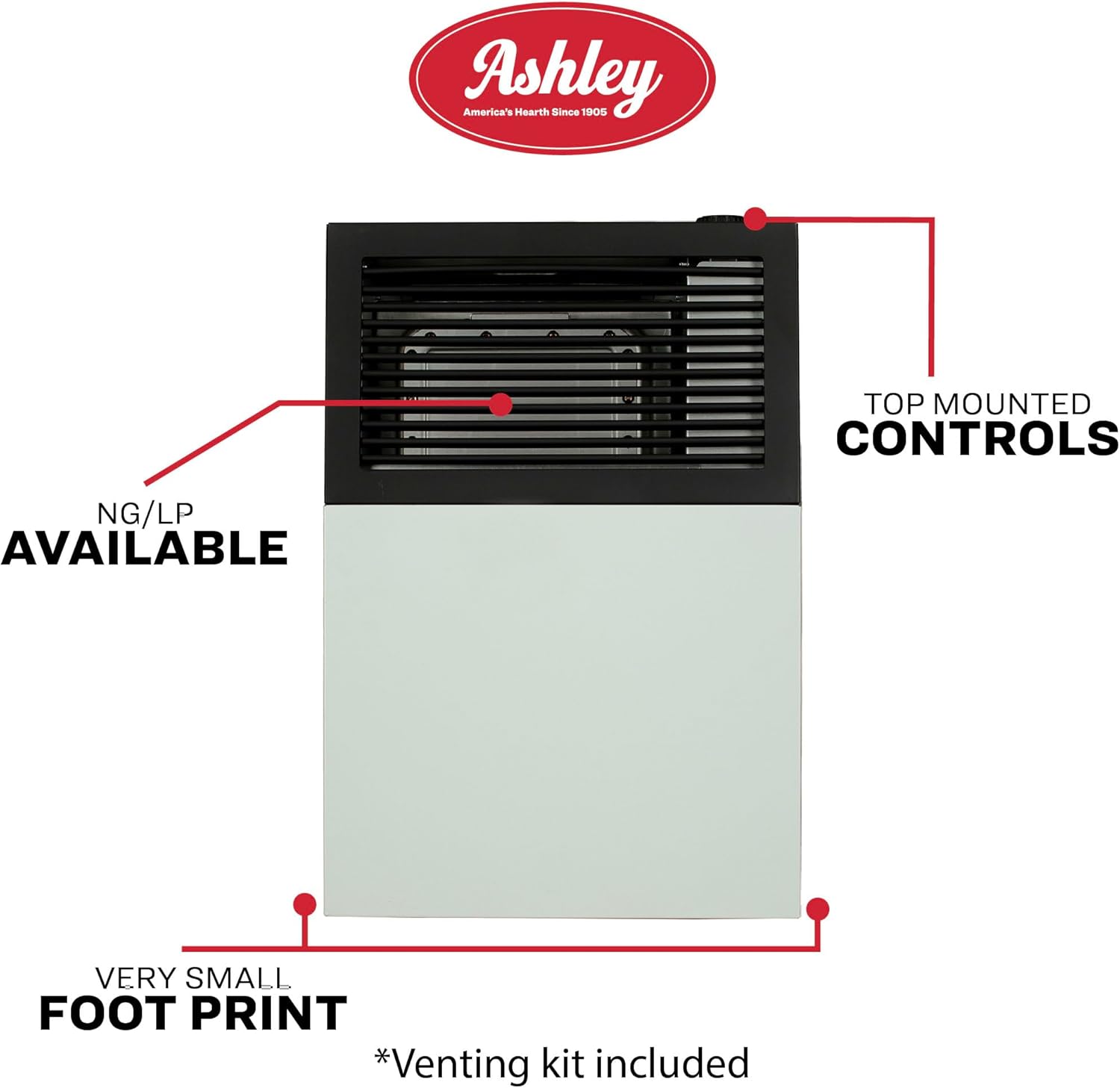 8,000 BTU DV LP Wall Heater