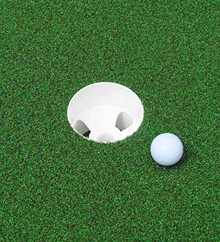 Golf Hole Putting Cup for Practice Putting Green | Set of 2 Cups- Conform to USGA Regulations, ABS Ivory White, Dimension 4" Depth with a Diameter of 4 1/4 inches, 1" Center Hole & 0.12" Thickness