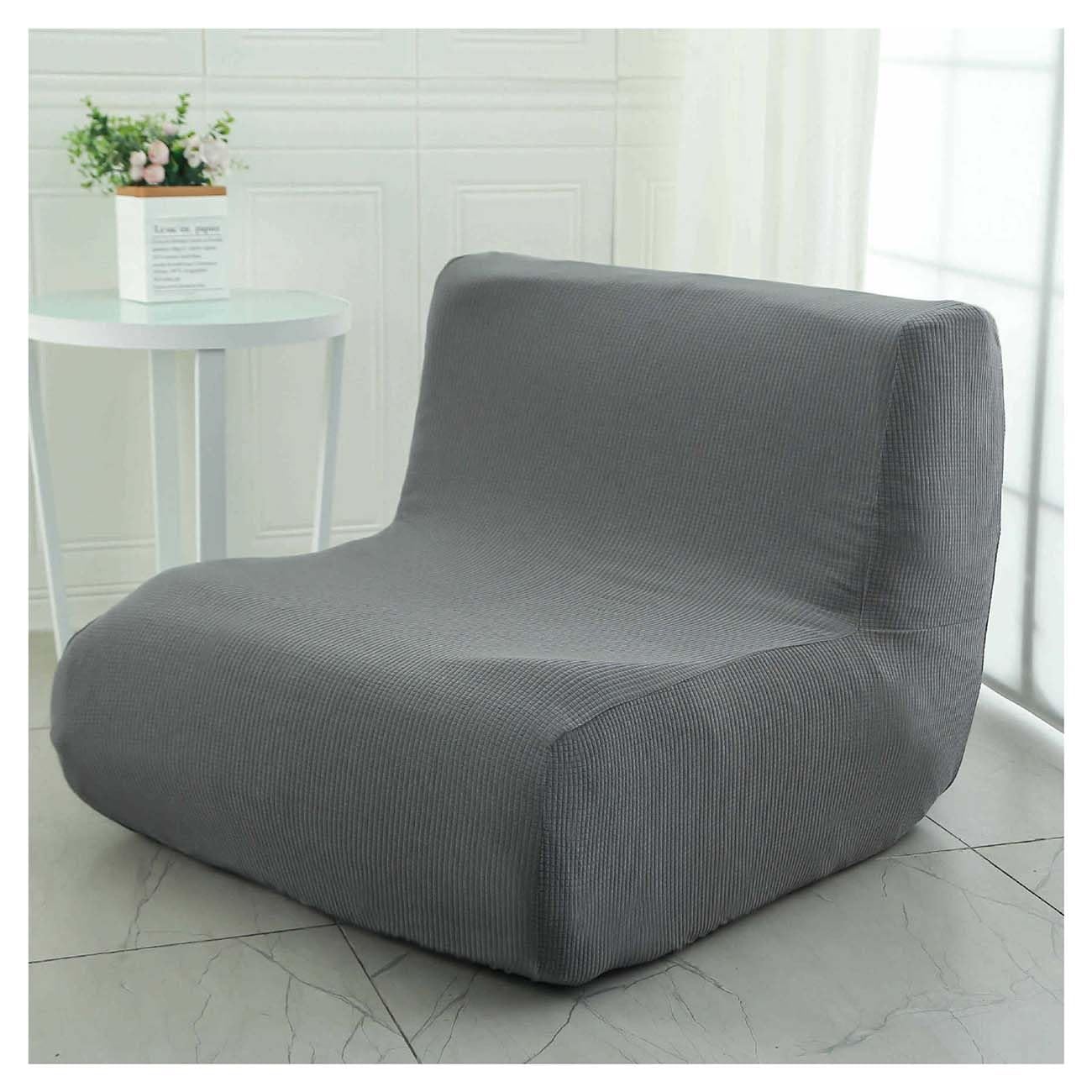 Elysysrl #1 Armless Sofa Cover Lazy Floor Armless Chair Slipcover Folding Sofa Bed Cover Non-Armrest Furniture Protector Without Armrests For Kids Dog Cat (Color : )
